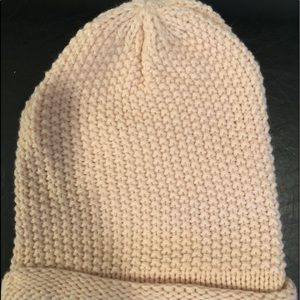 Pale pink beanie